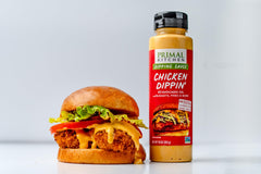 Primal Kitchen etiqueta con ingredientes y beneficios sin lácteos ni aceites de semillas