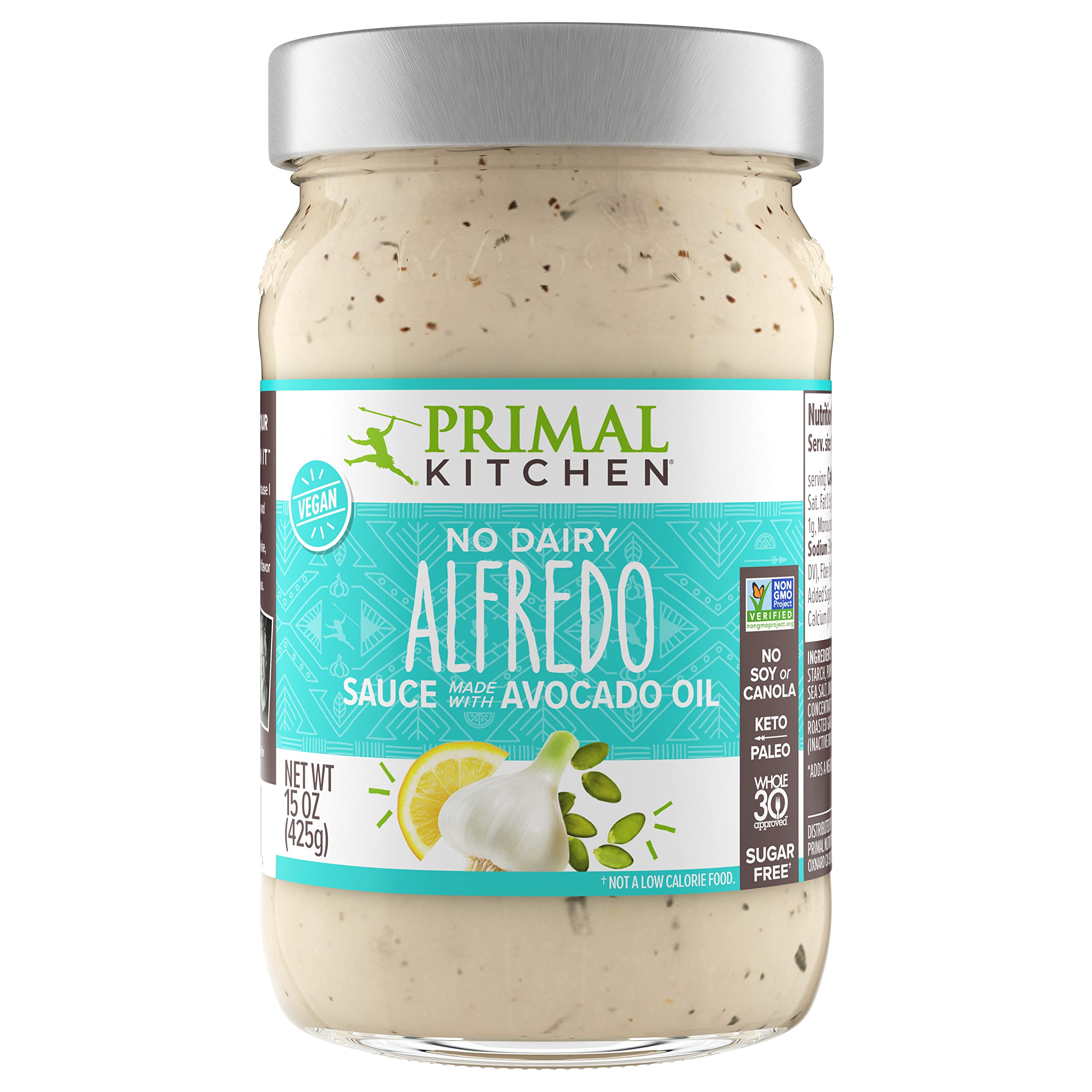Primal Kitchen etiqueta con lista de ingredientes y beneficios visibles