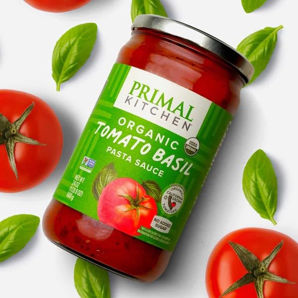 Primal Kitchen tomates de California y aceite de aguacate destacando calidad