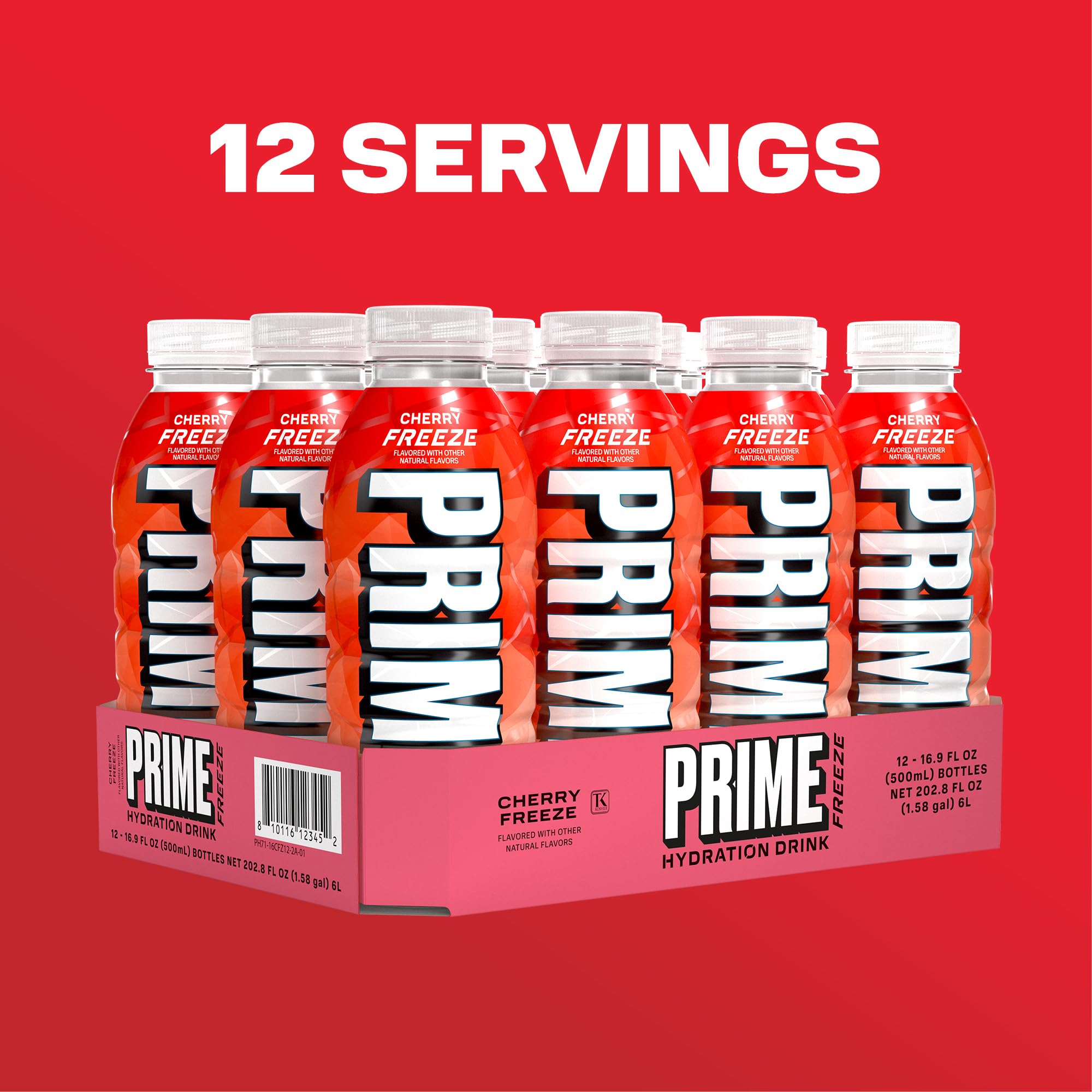 PRIME HYDRATION etiqueta con lista de ingredientes y beneficios claros