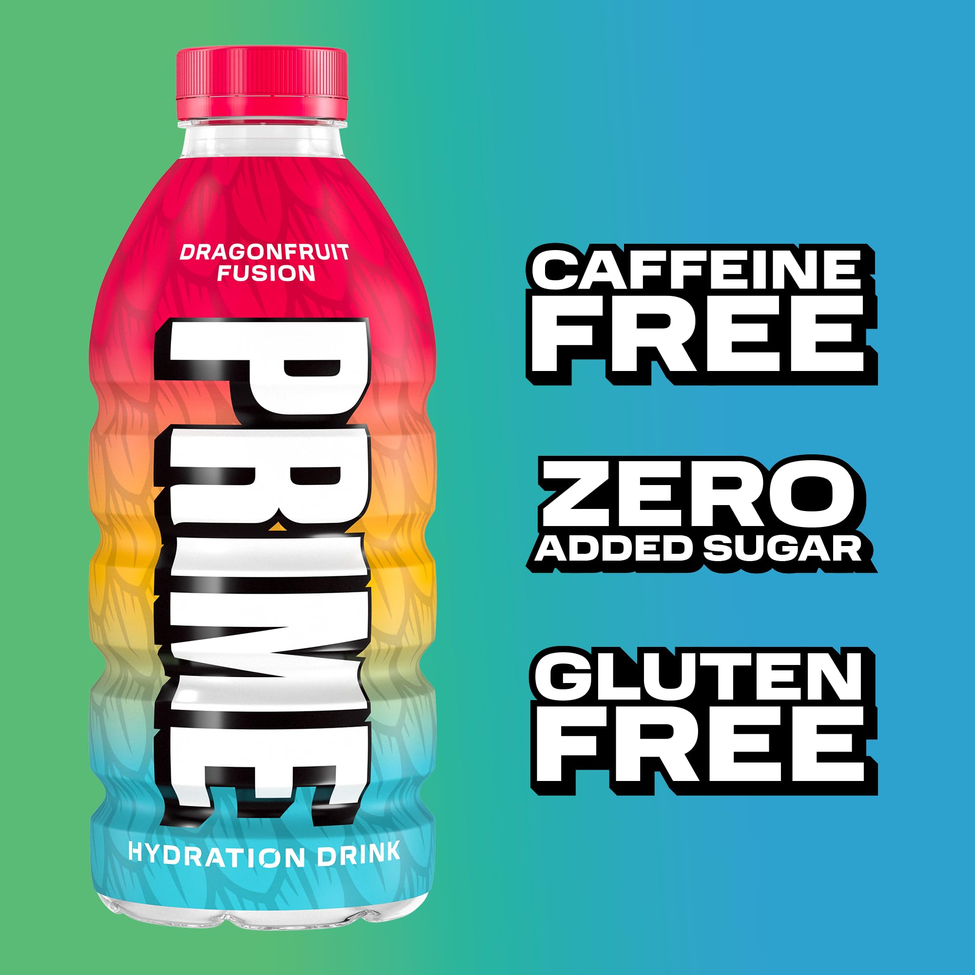 PRIME HYDRATION línea con los tres sabores del pack para elección diversa