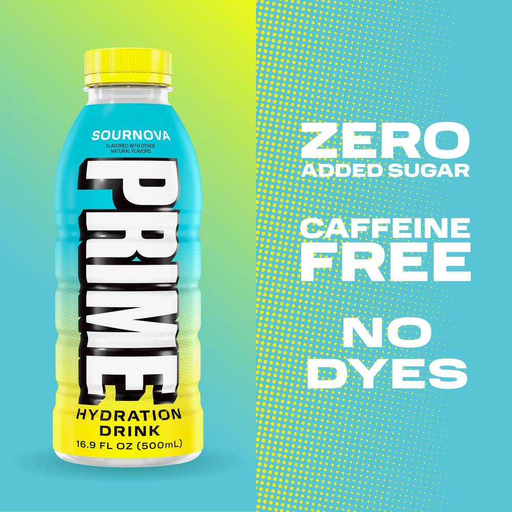 PRIME HYDRATION comparación de tamaño de la botella y conveniencia