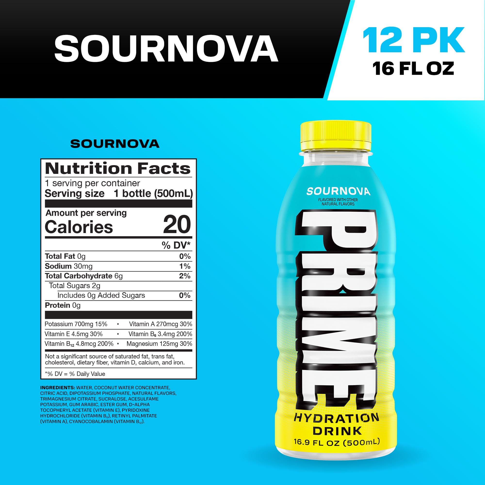 PRIME HYDRATION textura del líquido ácida que refresca intensamente