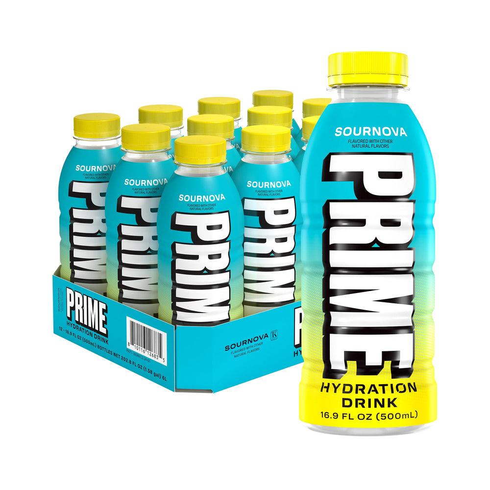PRIME HYDRATION frente del pack de 12 para hidratación práctica