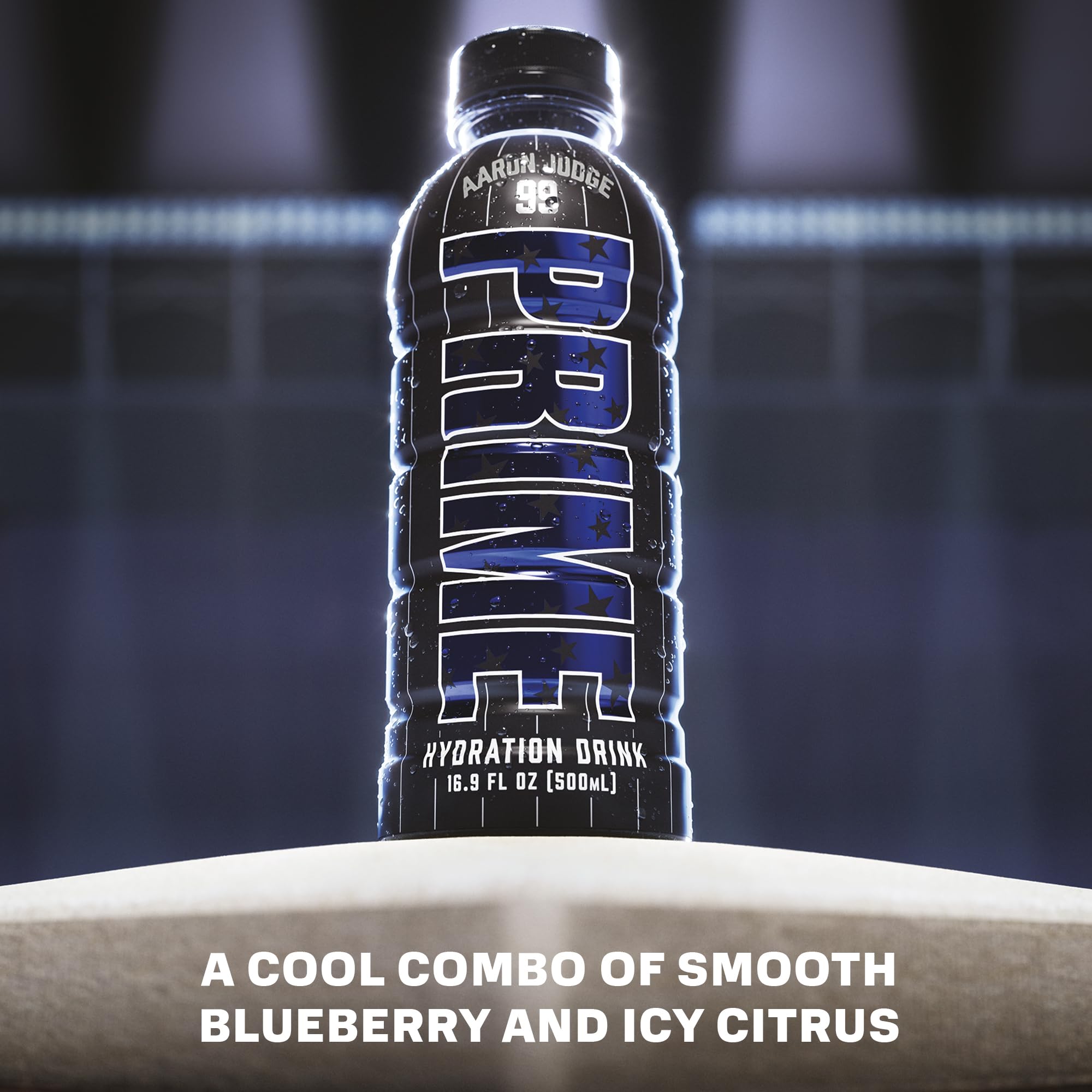 PRIME Hydration color y textura del líquido que sugiere frescura y sabor
