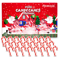 PRIMOXE paquete frontal de 200 bastones navideños, práctico para fiestas