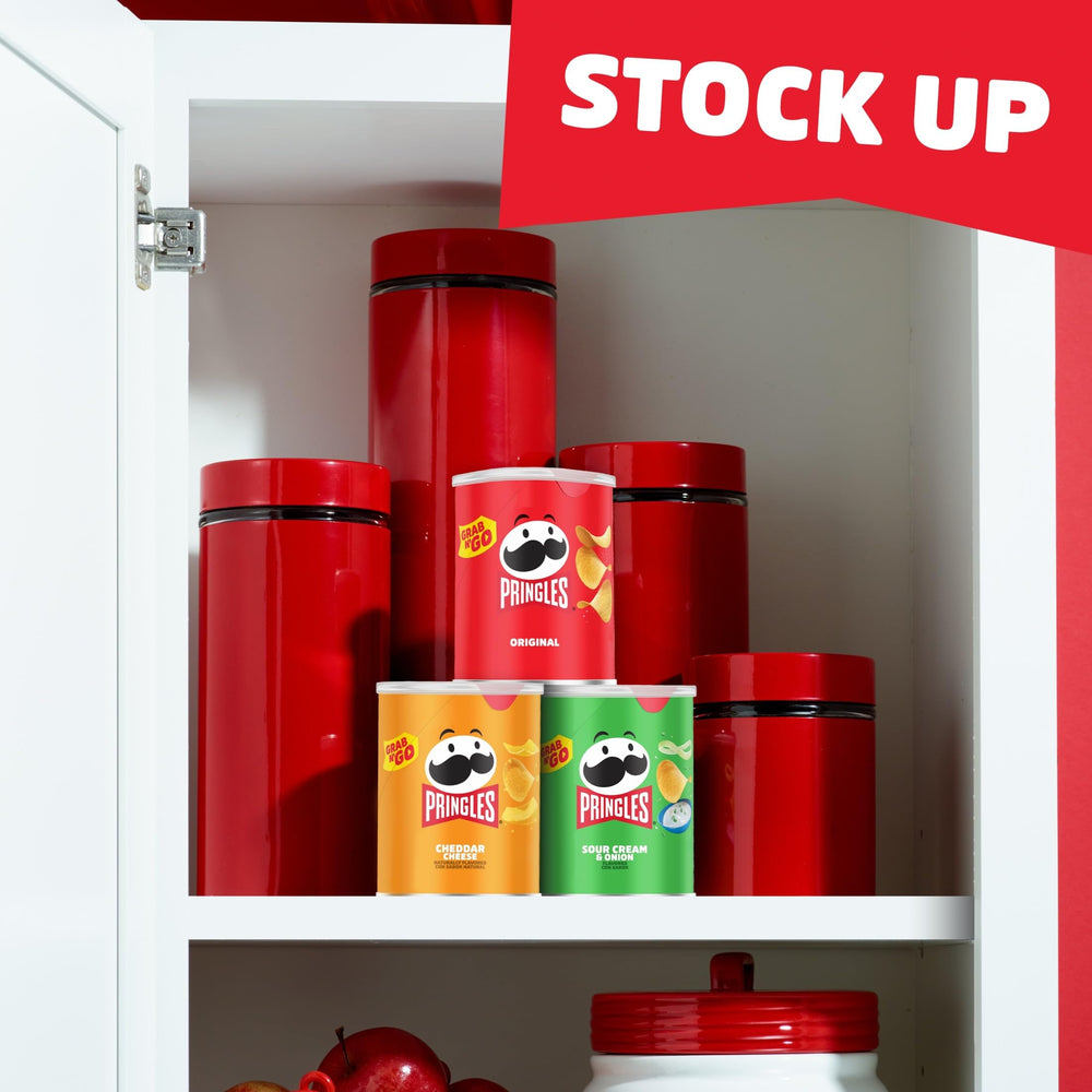 Pringles agrupación de tres sabores para ofrecer variedad a invitados