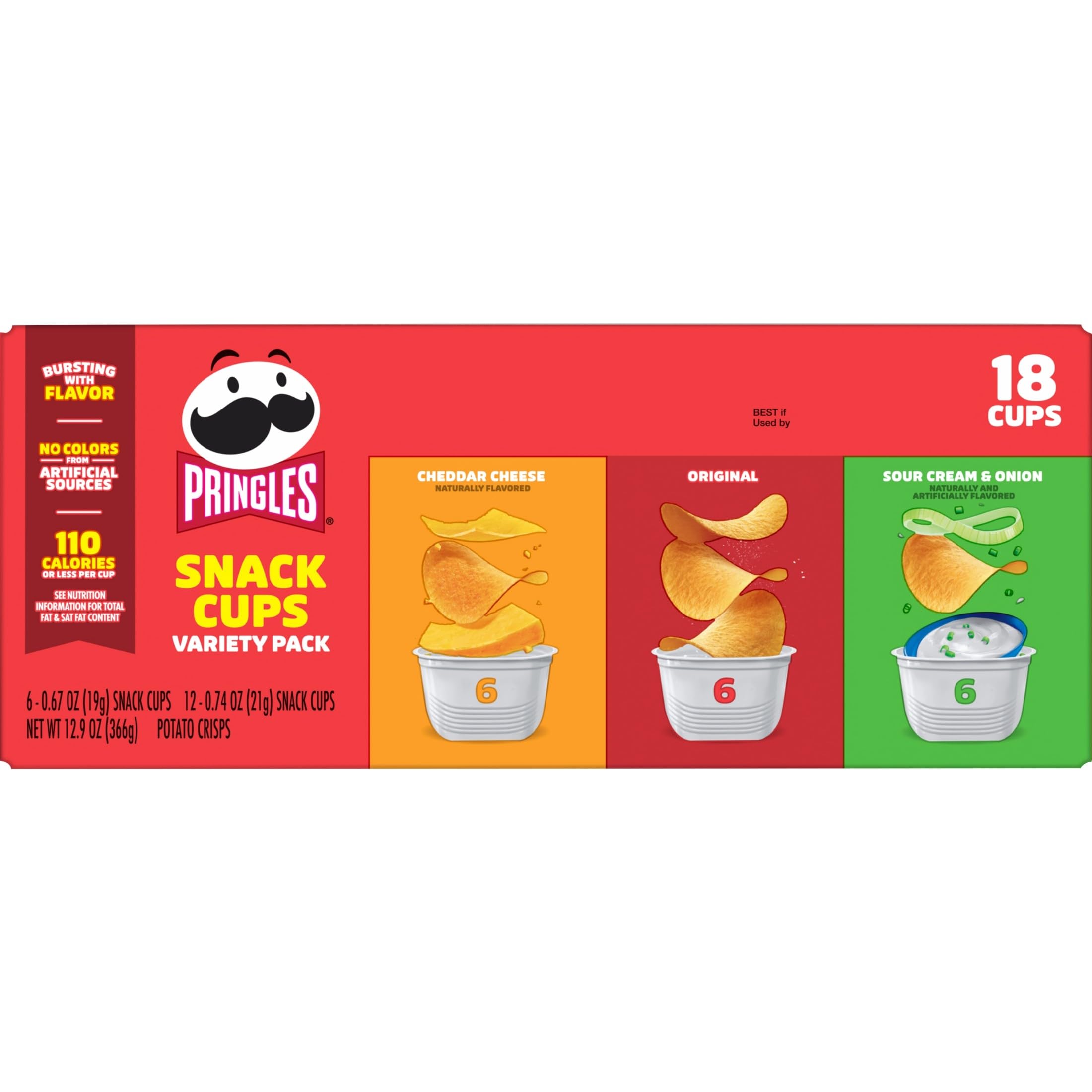 Pringles vaso en portavasos de coche para snack rápido durante viajes