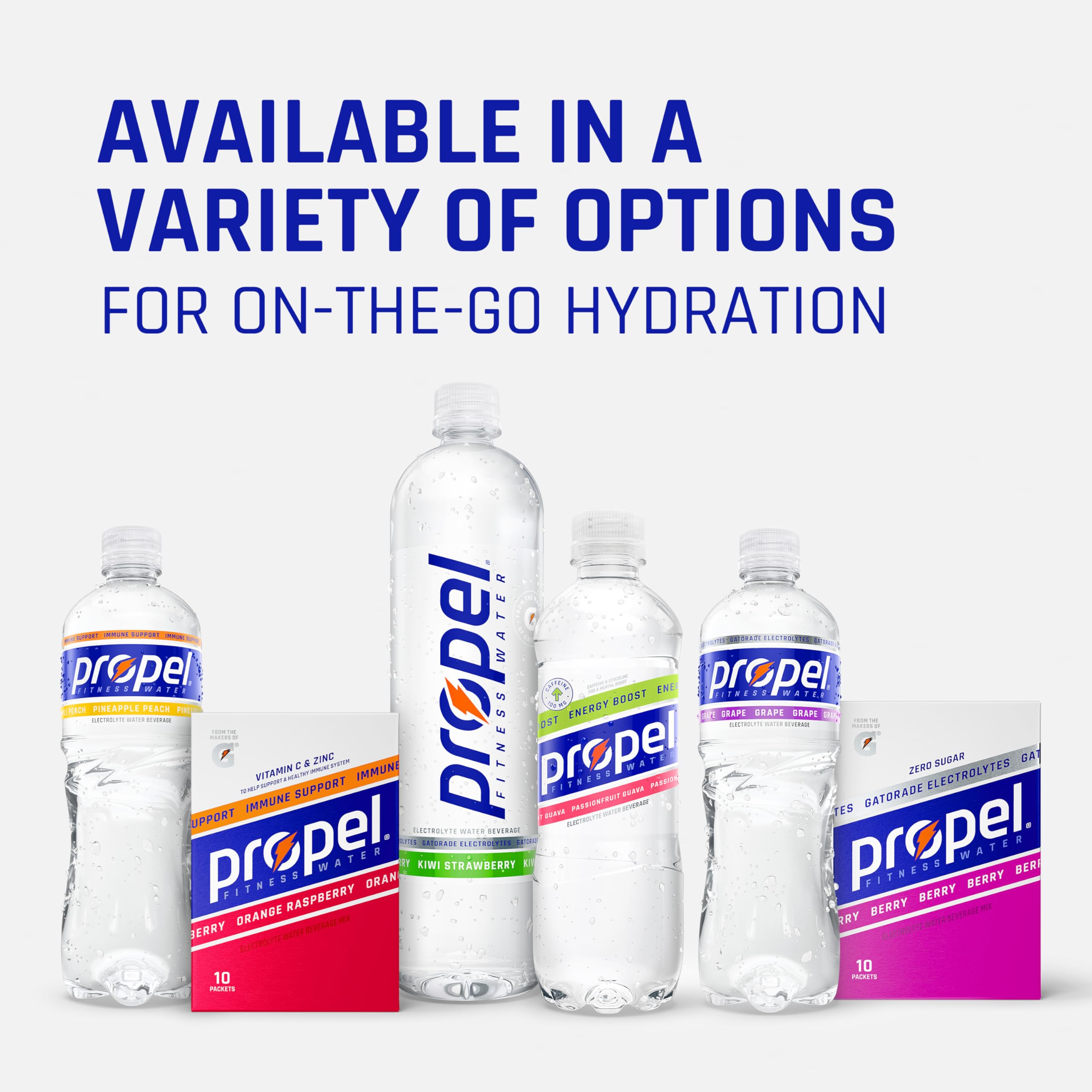 Deportista con Propel en gimnasio, hidratación y energía durante el entrenamiento