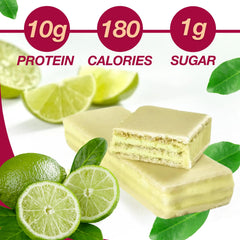 ProtiDIET primer plano de la textura crujiente y centro cremoso, apetecible