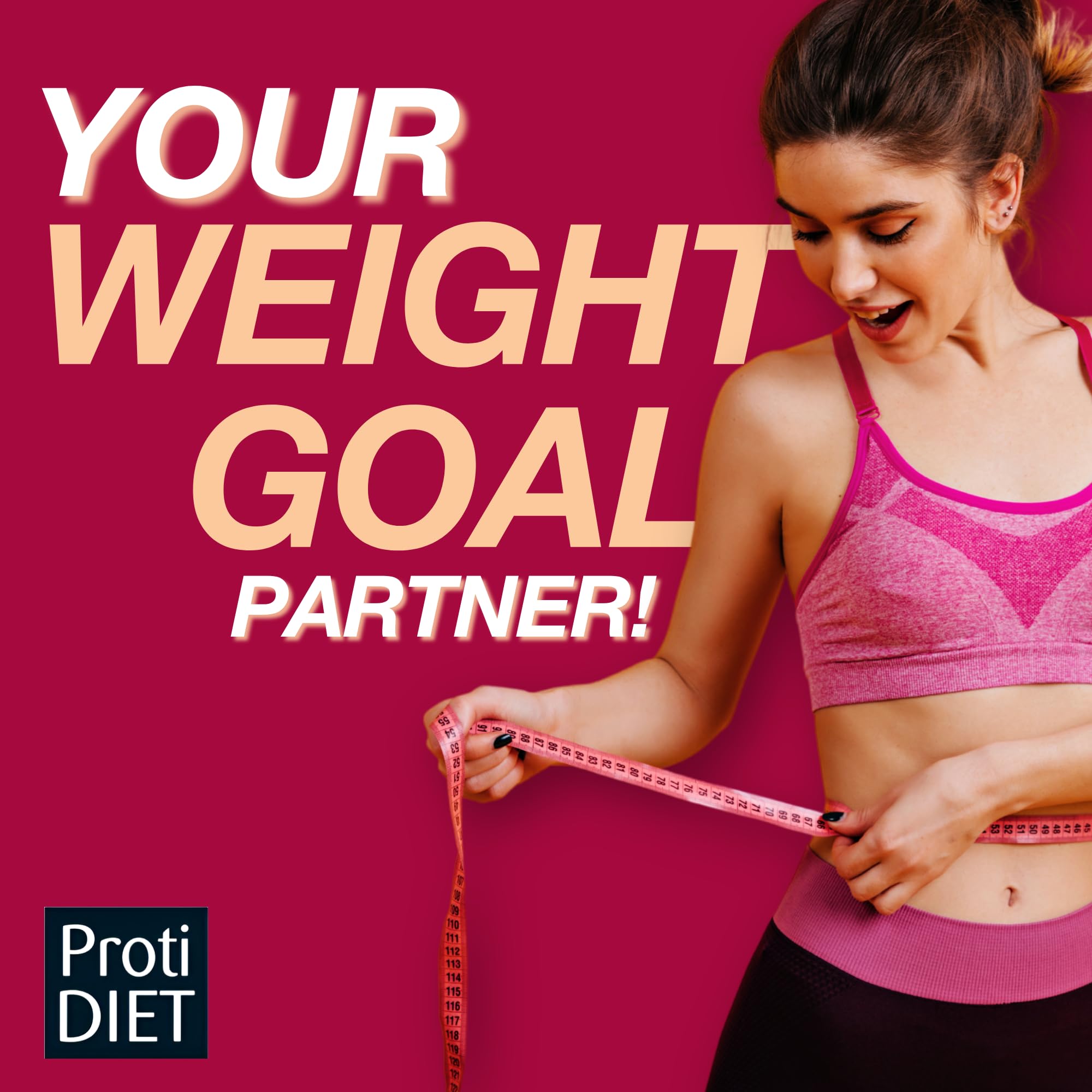 ProtiDIET oblea junto a una mano para comparar tamaño y porción práctica