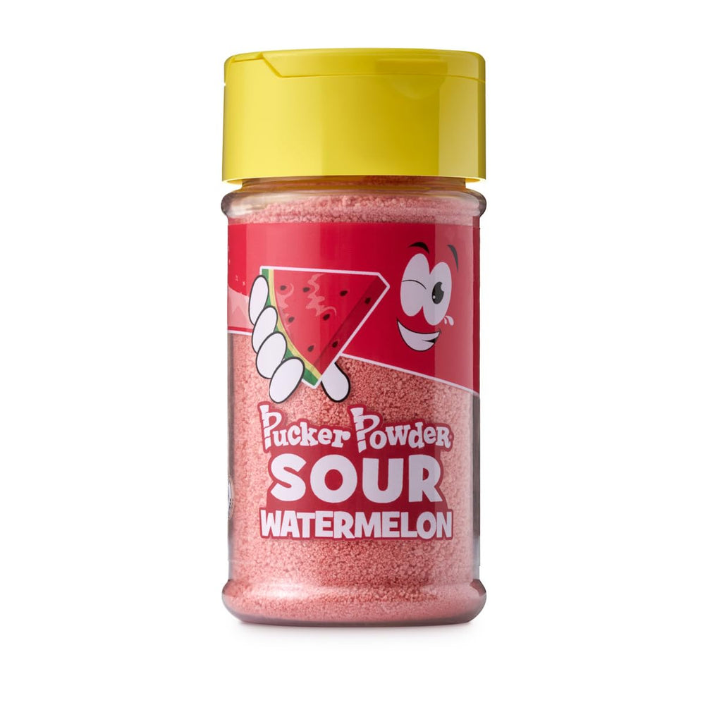 Pucker Powder primer plano del polvo Fruit Punch destacando color y aroma frutal
