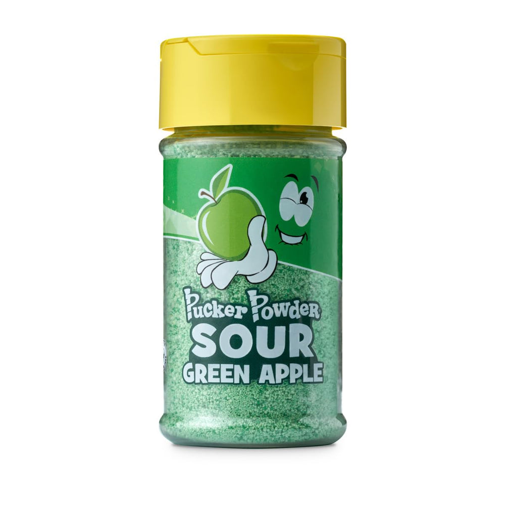 Pucker Powder espolvoreado sobre helado demostrando impacto visual y sabor