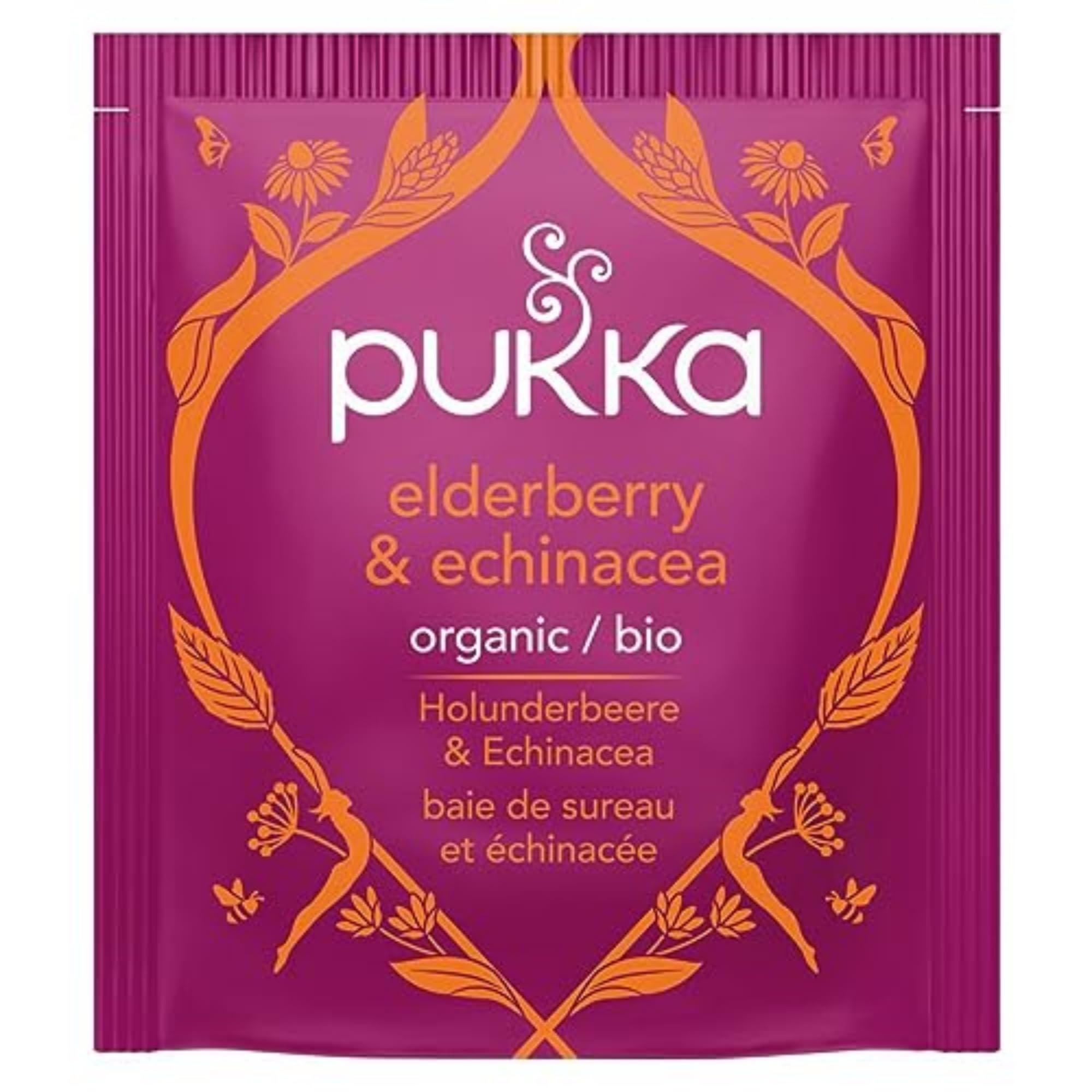 Pukka bolsitas junto a regla para comparar tamaño y porciones
