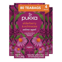 Pukka empaque frontal mostrando cajas y diseño, conveniencia y calidad