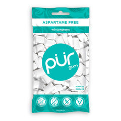 PUR Gum bolsa Spearmint con chicles y sabor suave y dulce