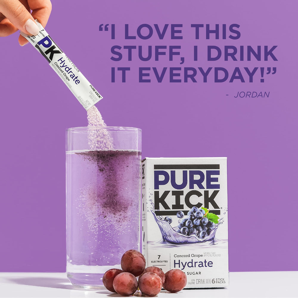 Pure Kick escena lifestyle en gimnasio, marca facilitando energía e hidratación