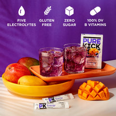 PURE KICK bebida preparada en botella con hielo, refrescante y baja en calorías