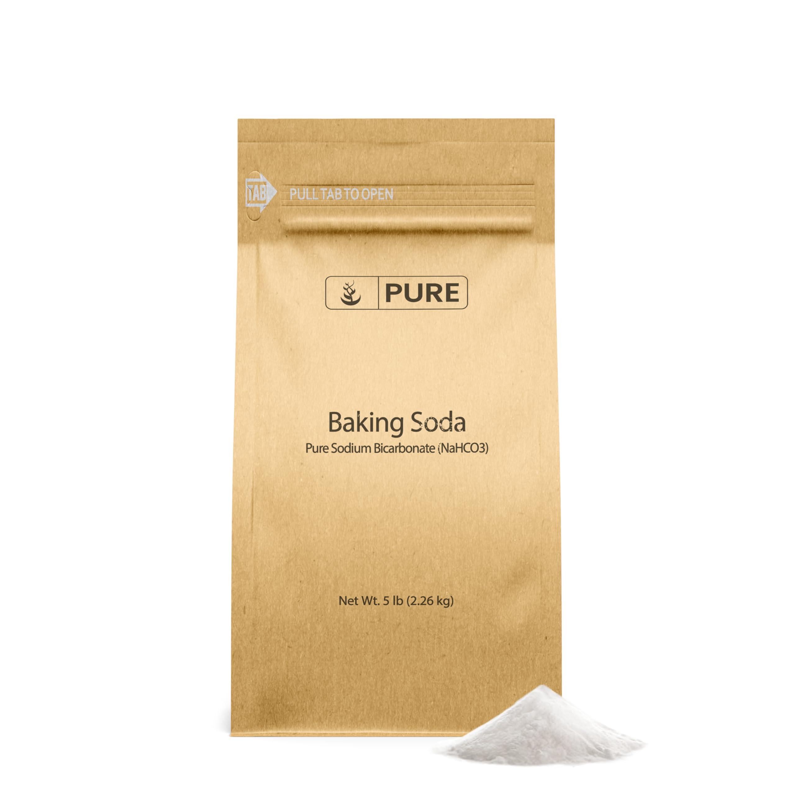 PURE ORIGINAL INGREDIENTS frente del empaque mostrando 5 lb y utilidad en despensa