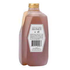 Pure Southern Honey textura cercana de miel cruda que muestra cristales finos y pureza
