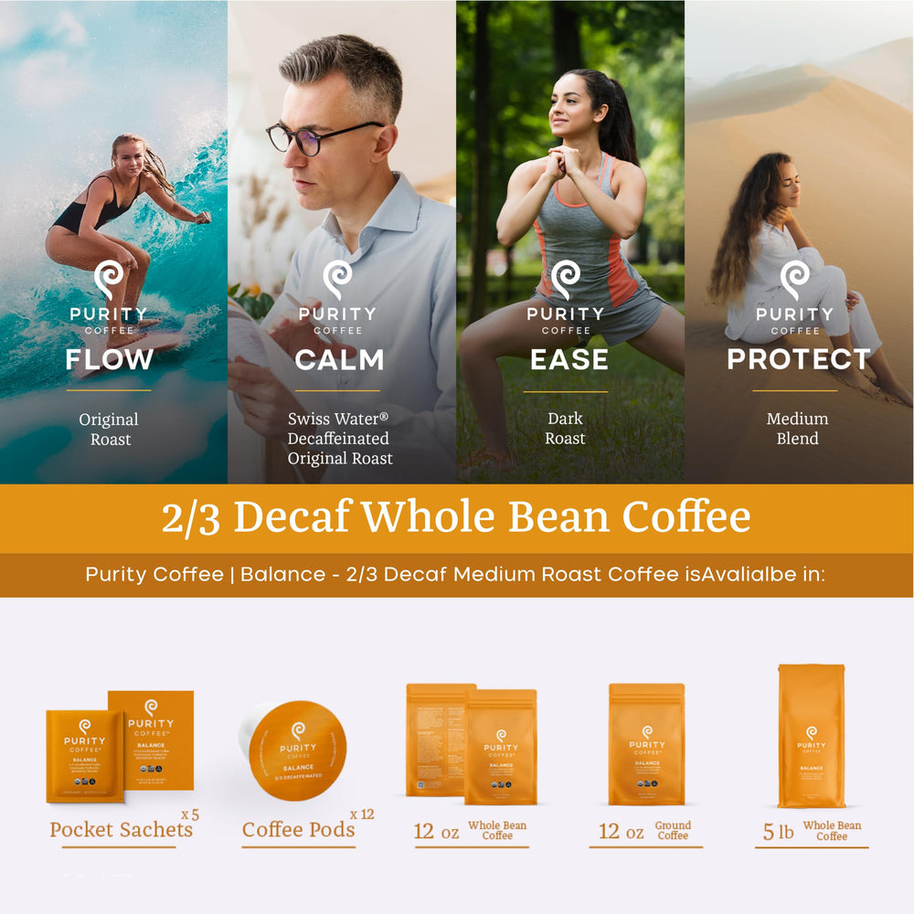 PURITY COFFEE cápsula BALANCE comparada en mano para apreciar tamaño práctico