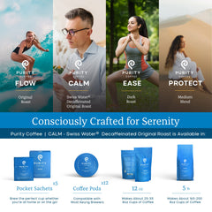 PURITY COFFEE empaque con flujo de nitrógeno que preserva frescura