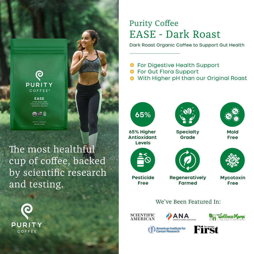 PURITY COFFEE EASE bolsa abierta con molido listo para preparar