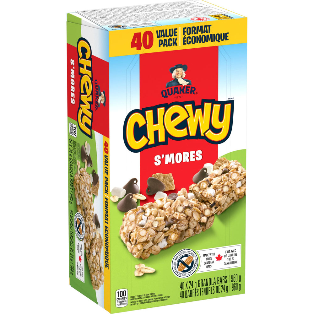 Quaker Chewy vista frontal del empaque con información clara
