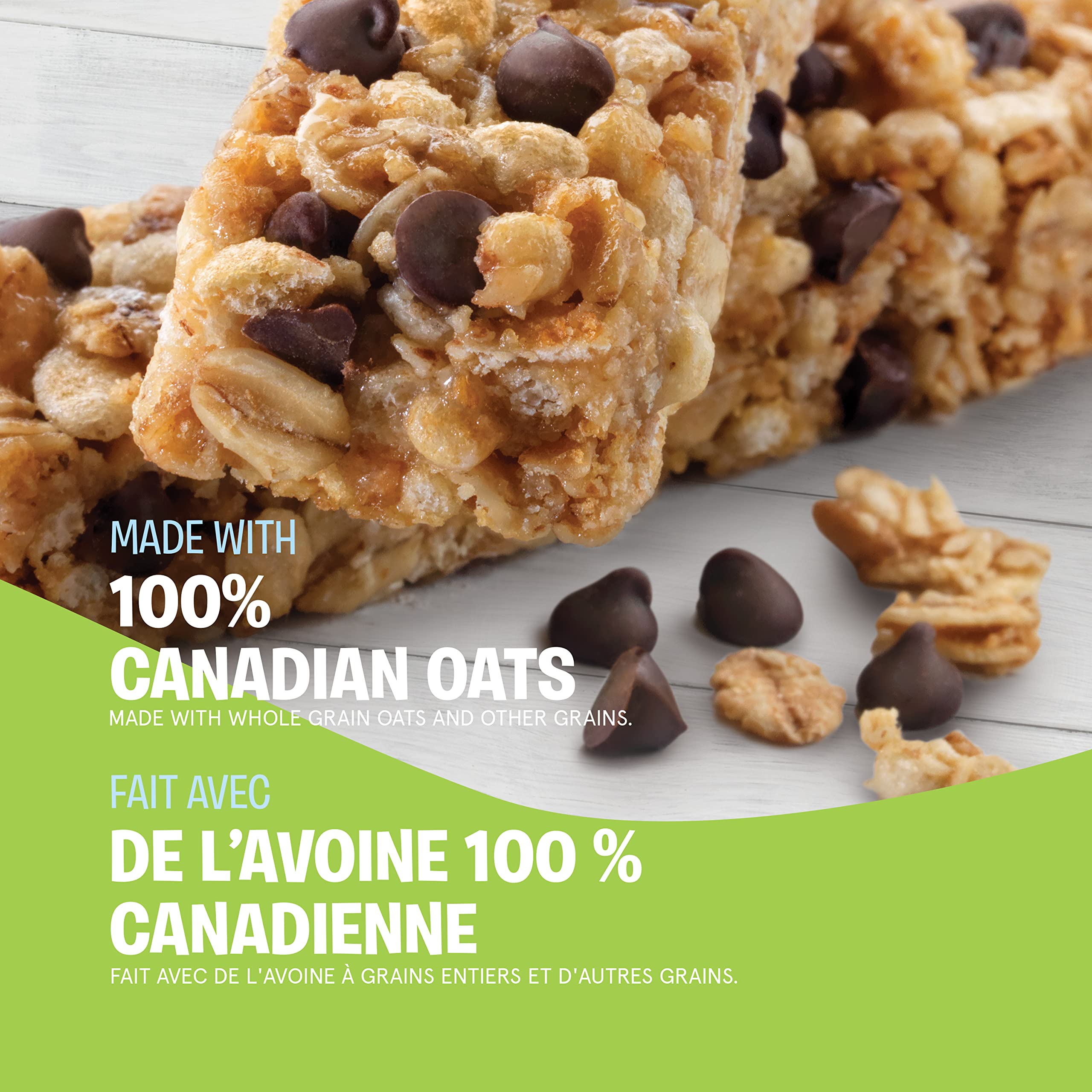 Quaker Chewy comparación de tamaño en mano para referencia