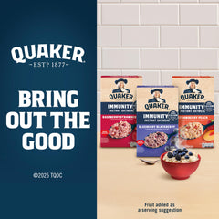 Quaker detalle de trozos de fruta real en la avena con textura apetitosa