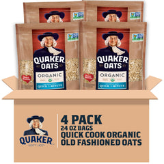 Quaker empaque frontal 24oz mostrando marca y formato práctico