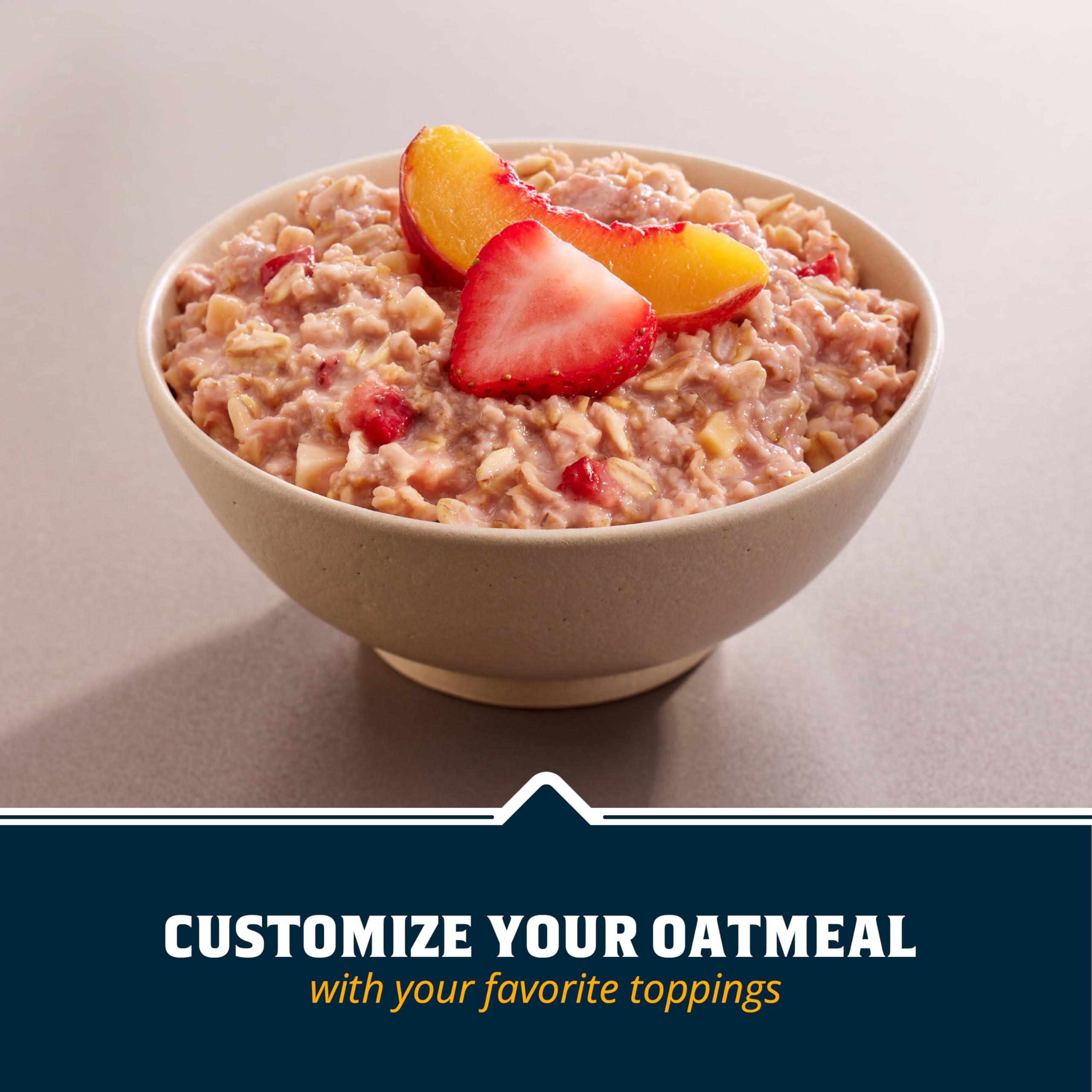 Quaker avena en uso en tazón listo para comer, desayuno rápido y nutritivo