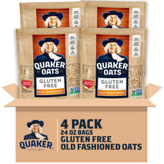 Quaker frente del empaque 24oz mostrando pack de 4 y cierre resellable