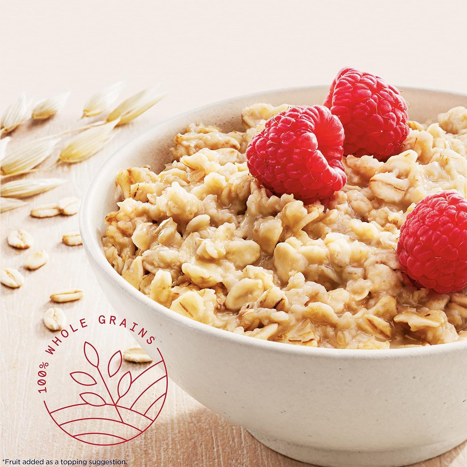 Quaker preparación en taza con agua caliente para desayuno veloz