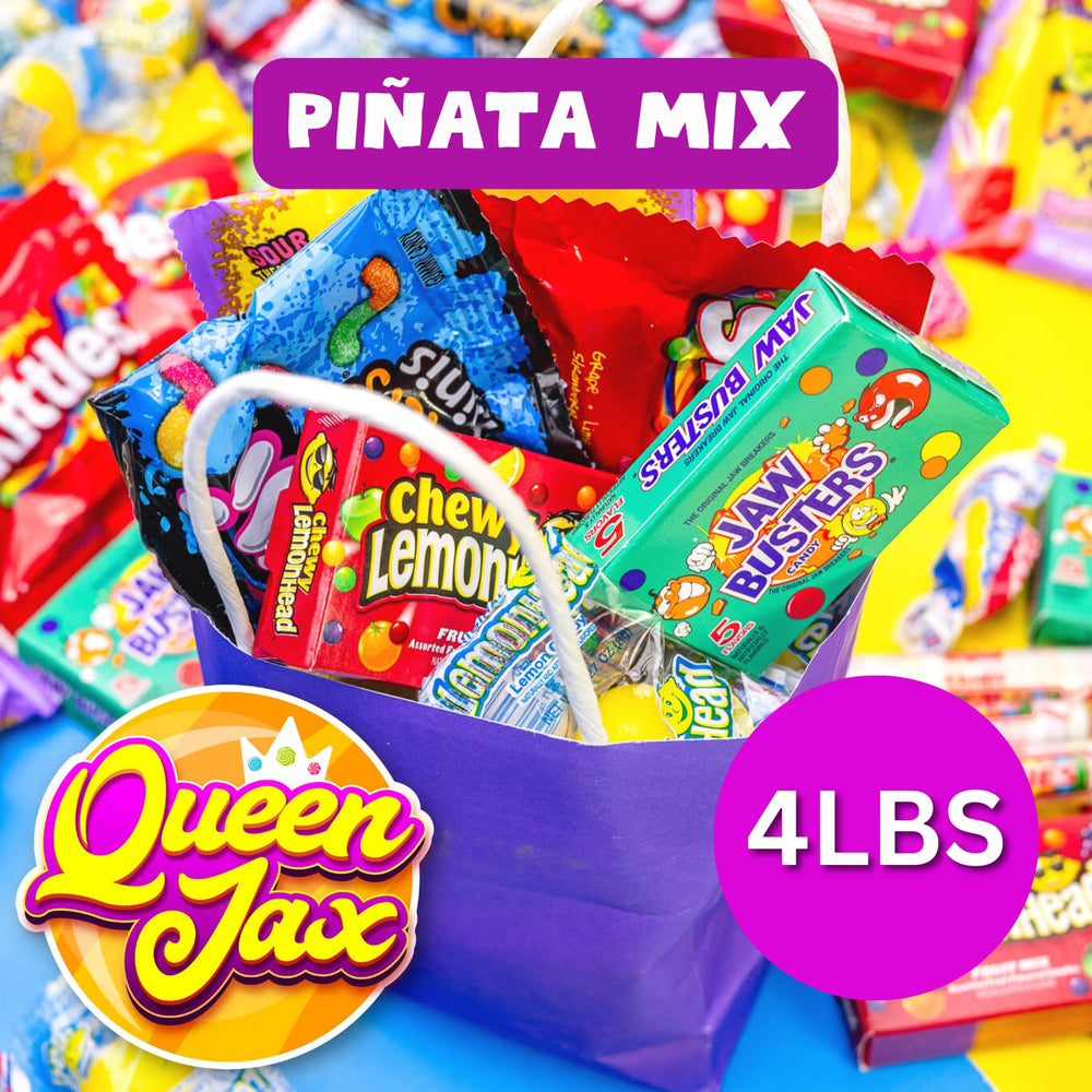 QUEEN JAX textura de gomitas surtidas, variedad y sabor visible