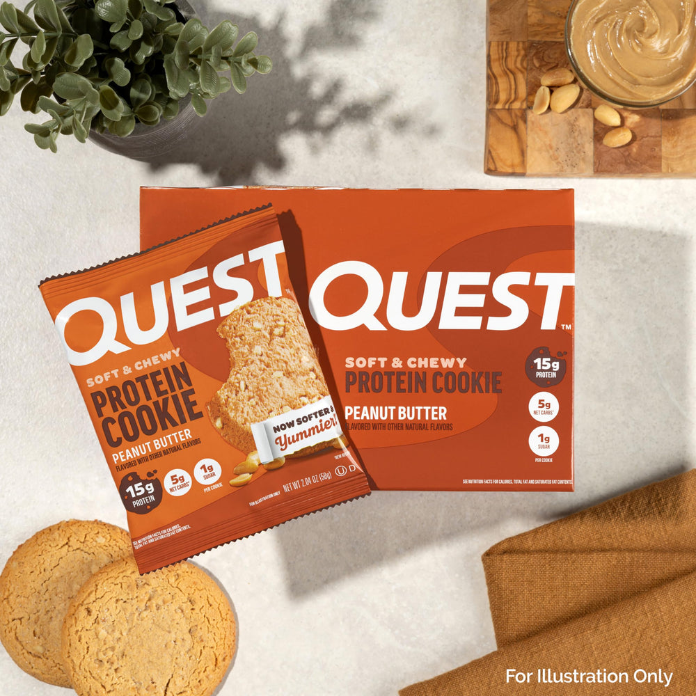 Quest presentación caja abierta con unidades listas para consumir