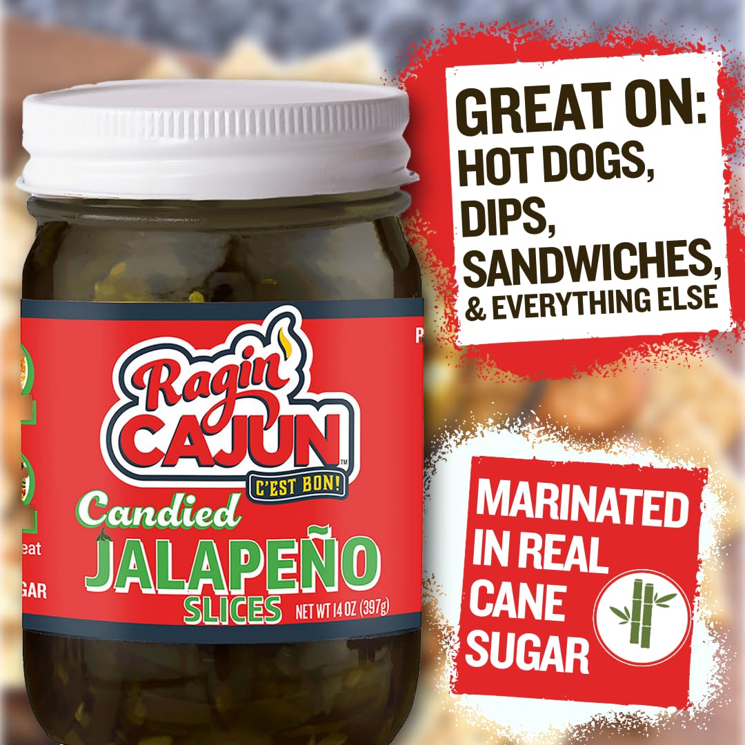 Ragin' Cajun rodajas sobre sándwich añadiendo dulzor y picante