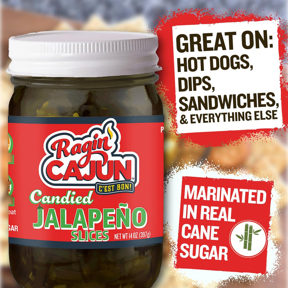 Ragin' Cajun rodajas sobre sándwich añadiendo dulzor y picante
