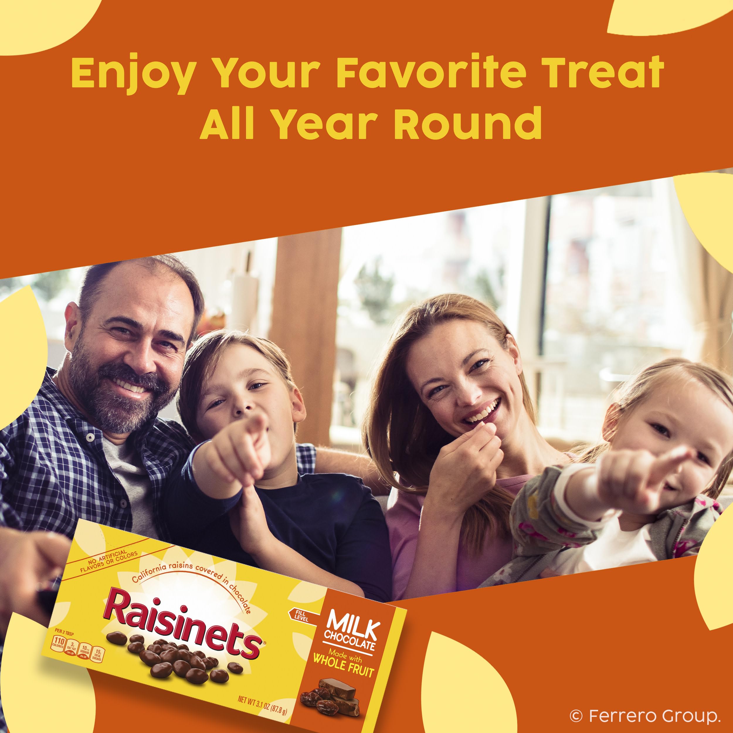 Raisinets servidos en un plato como snack listo para disfrutar