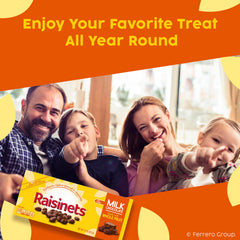 Raisinets servidos en un plato como snack listo para disfrutar