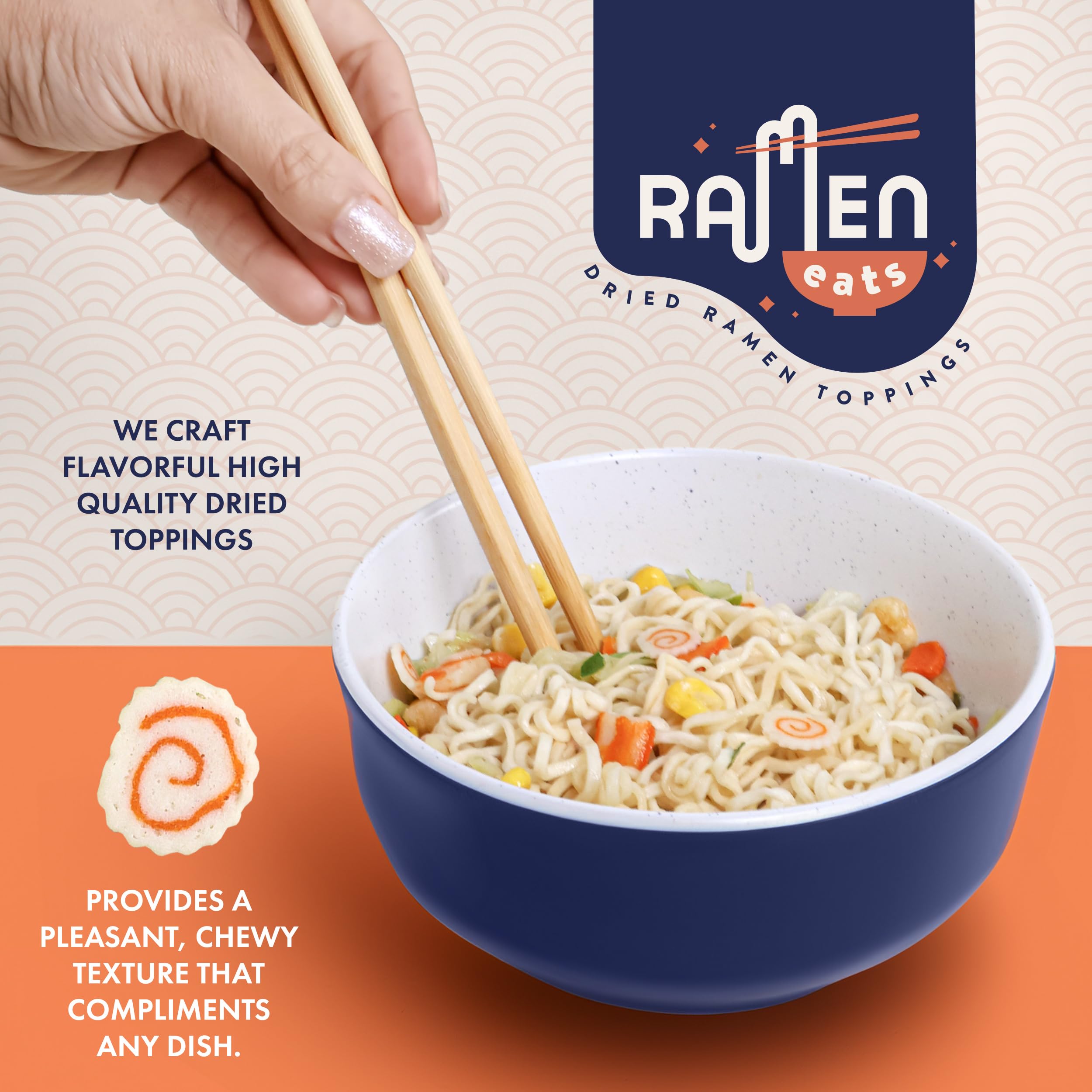 Ramen Eats etiqueta nutricional en primer plano para información clara
