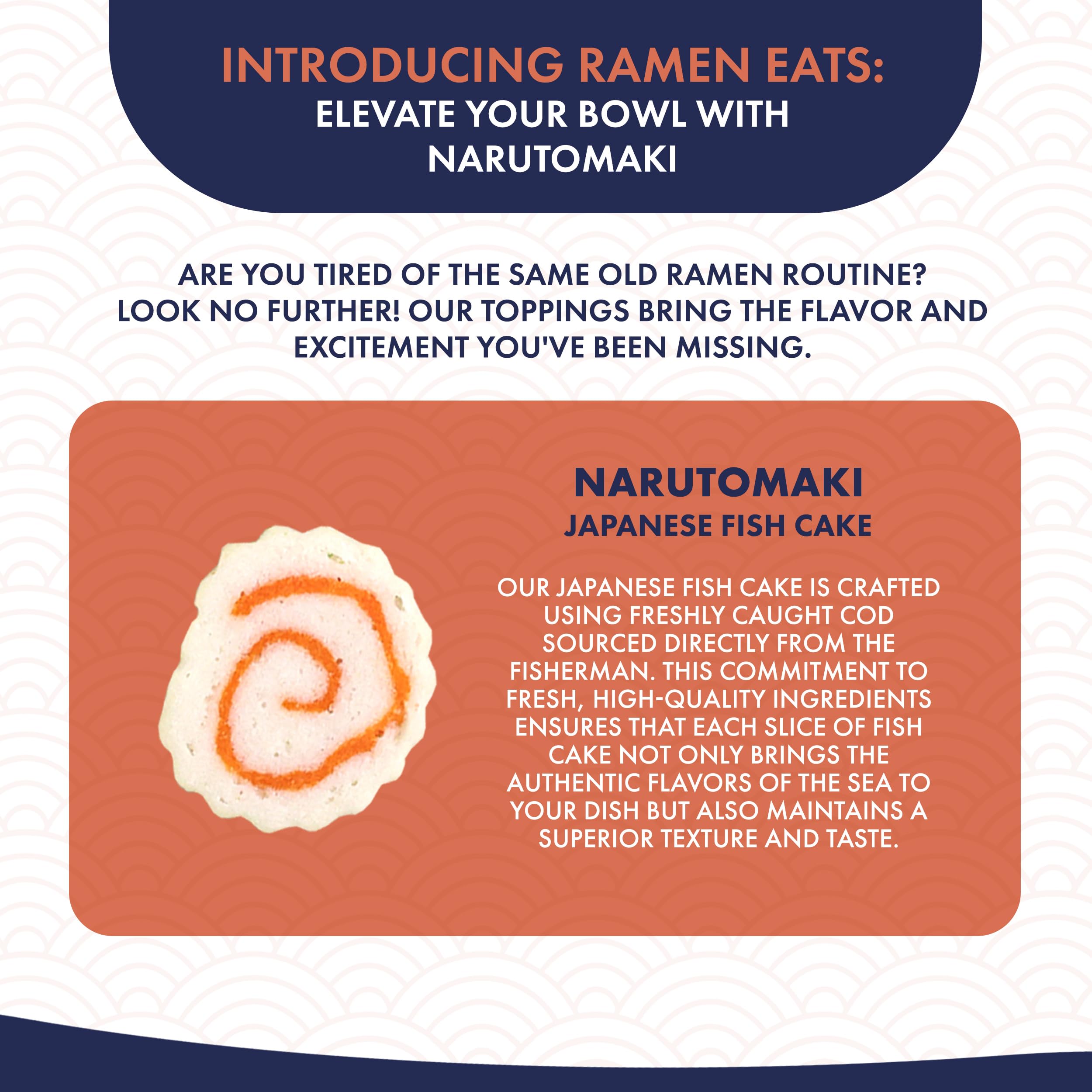 Ramen Eats narutomaki en ensalada fusión aportando textura y estética