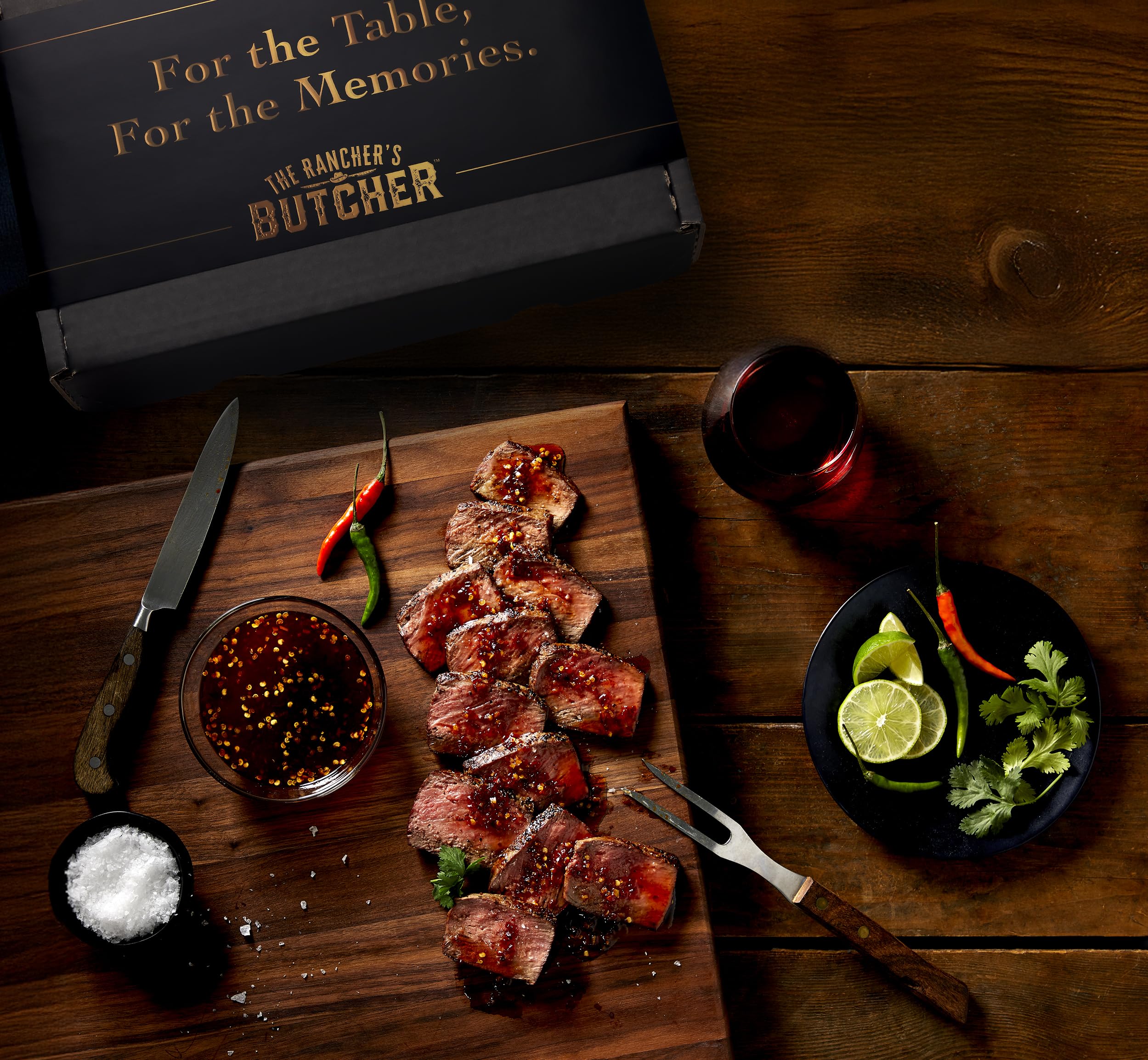 The Rancher’s Butcher caja presentada como regalo elegante lista para ocasiones