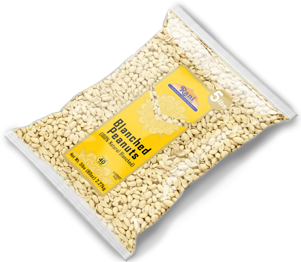 Rani cacahuetes comparativa de tamaño y peso para visualizar 2,27 kg