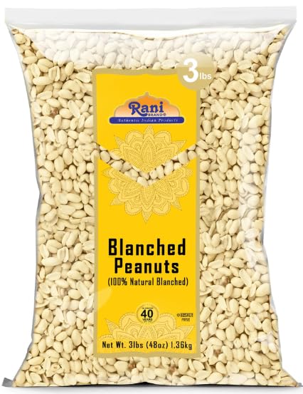 Rani Brand empaque frontal de cacahuetes pelados mostrar tamaño y marca