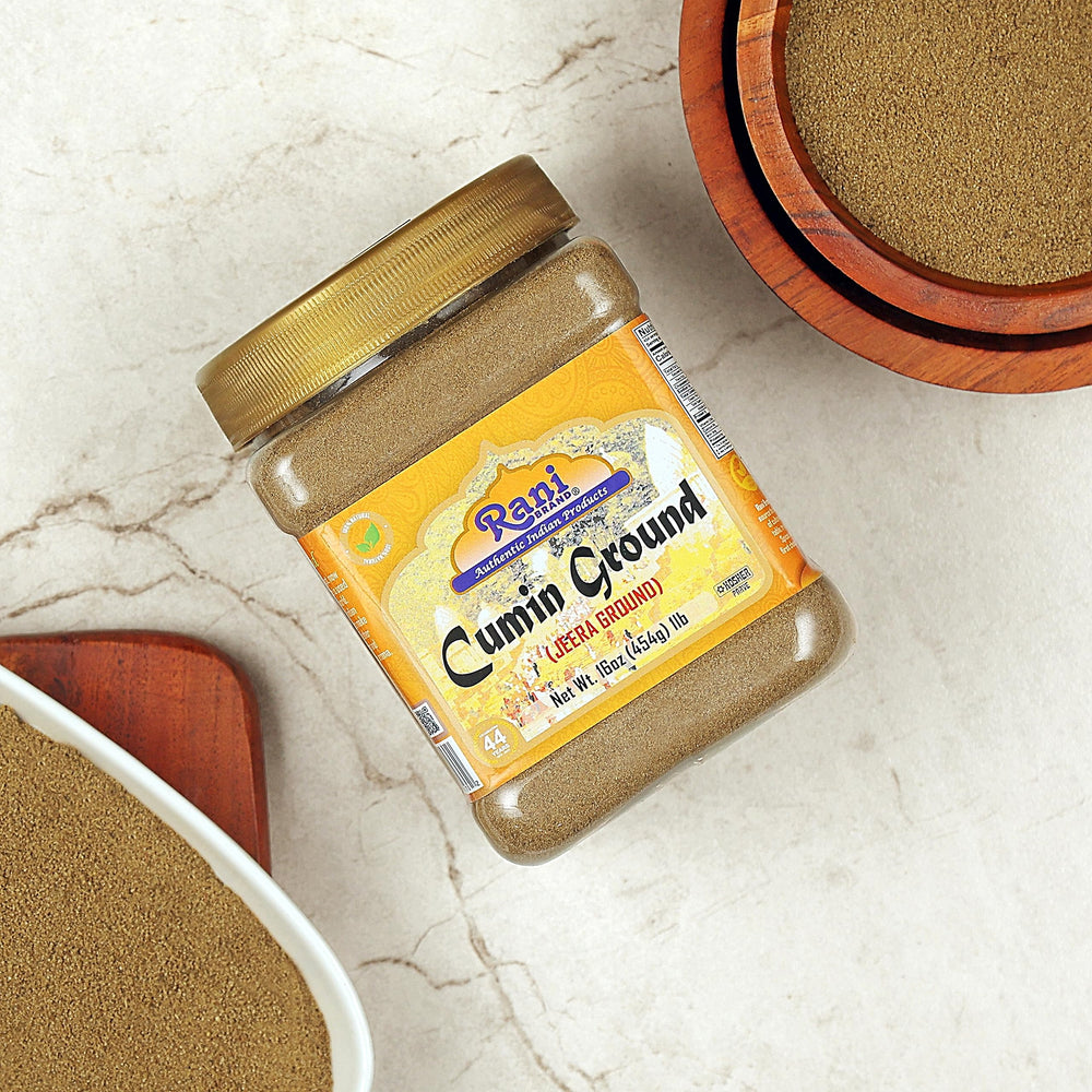 Rani comino etiqueta con certificaciones kosher y non-GMO