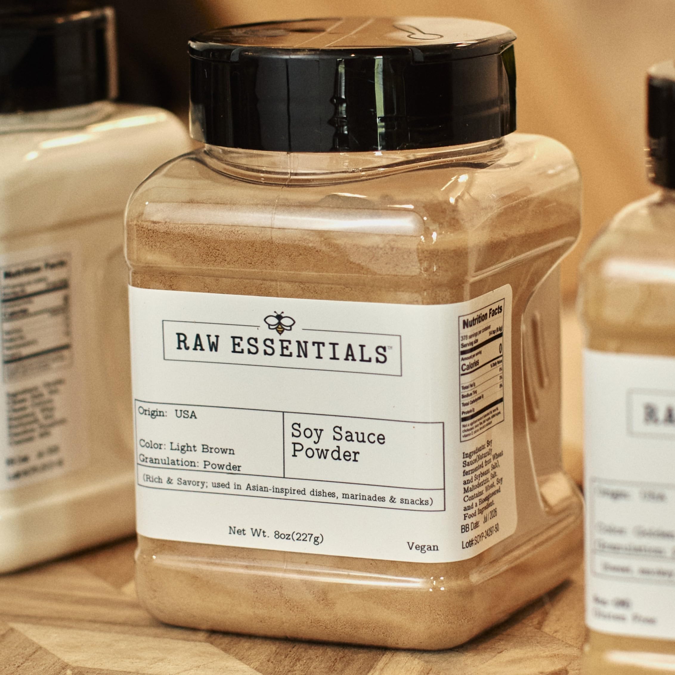 Raw Essentials usado en rub para carne, aporta umami profundo y corte crujiente