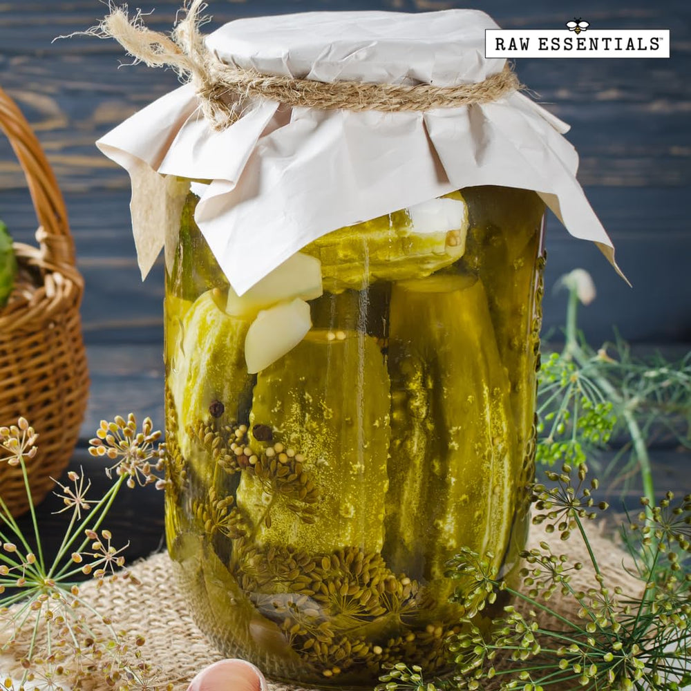 Raw Essentials etiqueta detalle con ingredientes y sellos de pureza