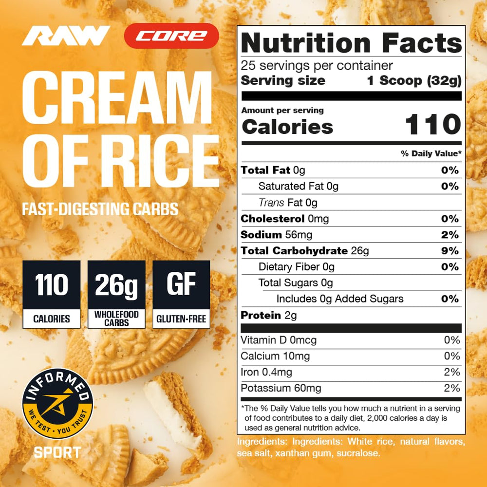 RAW textura en cuchara del polvo de arroz, evidencia de fácil mezcla y textura suave