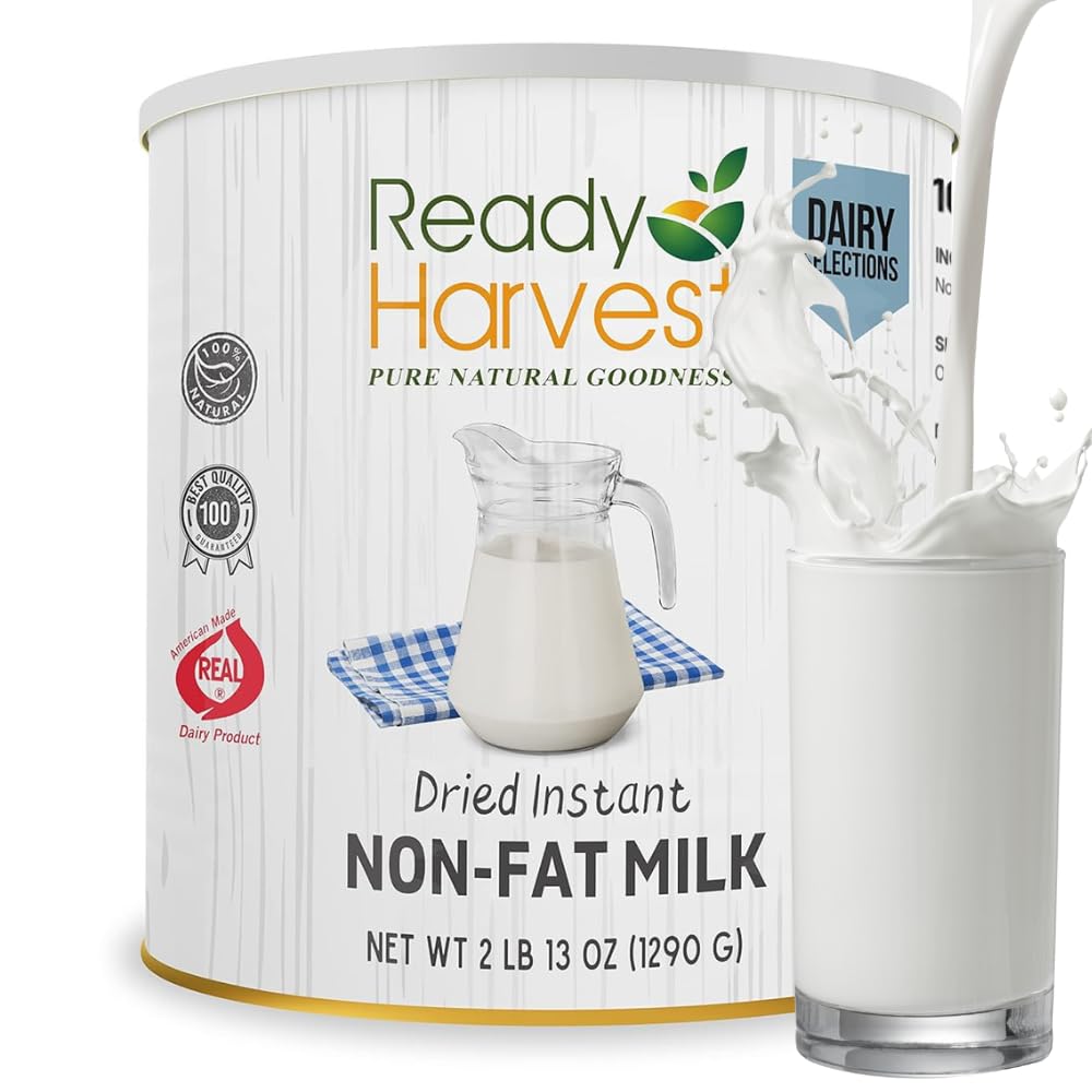Ready Harvest lata frontal mostrando envase listo para almacenar